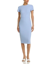 Victoria Beckham Fitted T Shirt Dress