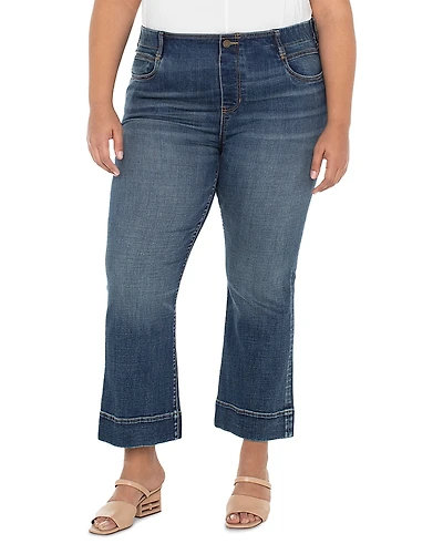 Liverpool Los Angeles Plus Gia High Rise Ankle Flared Jeans