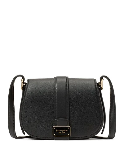Nouveau Textured Leather Mini Saddle Bag