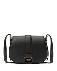 Nouveau Textured Leather Mini Saddle Bag