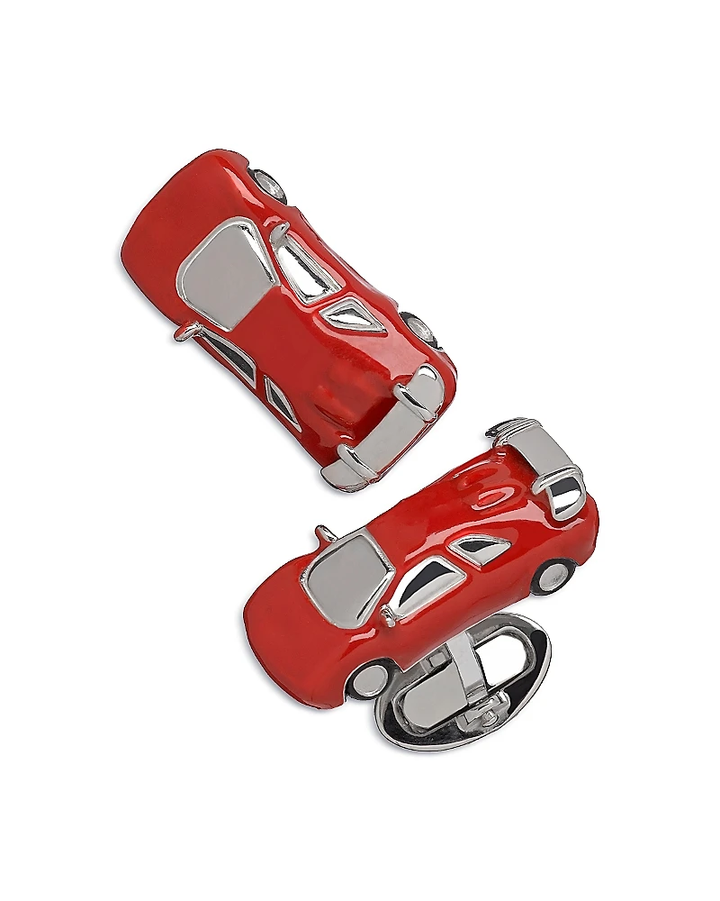 Jan Leslie Red Fast Car Cufflinks