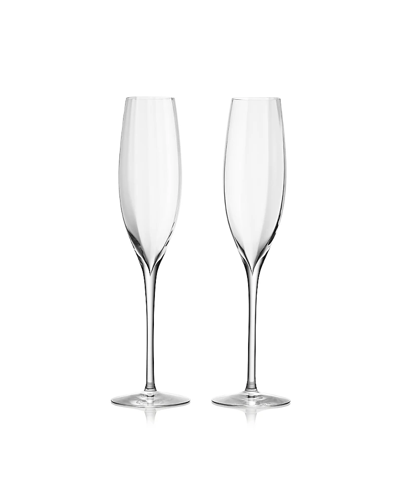 Waterford Elegance Optic Classic Champagne Flute, Set of 2