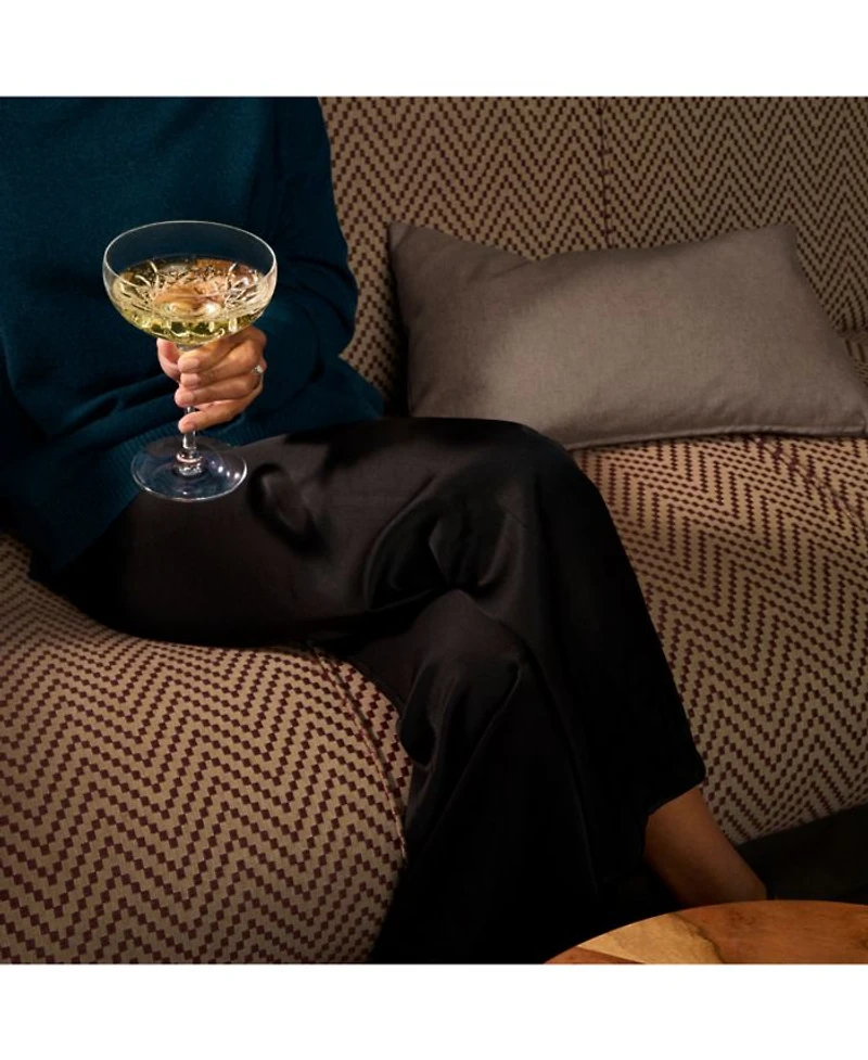 Lismore Essence 7 oz. Champagne Saucers, Set of 2