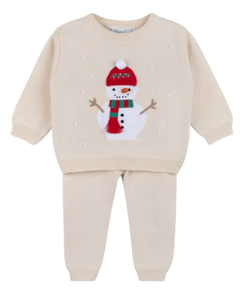 Boys' Holiday Snowman Knit Set - Baby, Little Kid