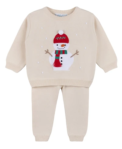 Feltman Brothers Boys' Holiday Snowman Knit Set - Baby