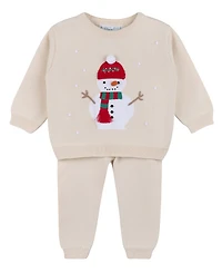Feltman Brothers Boys' Holiday Snowman Knit Set - Baby