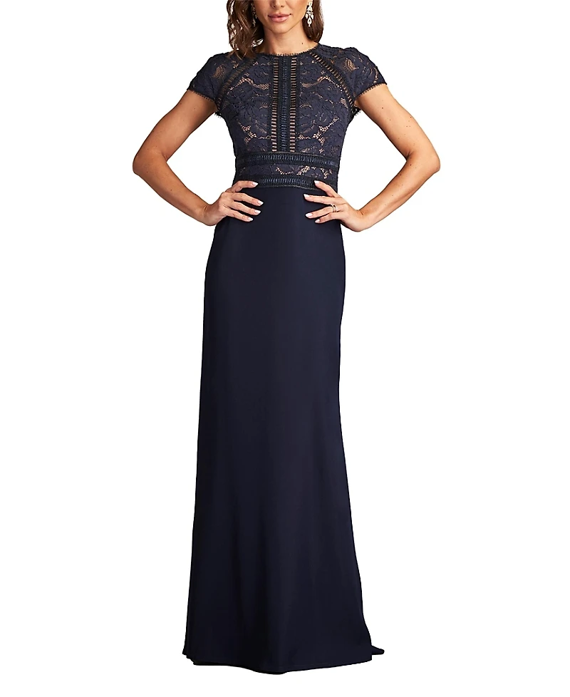 Tadashi Shoji Catrine Lace Bodice Gown