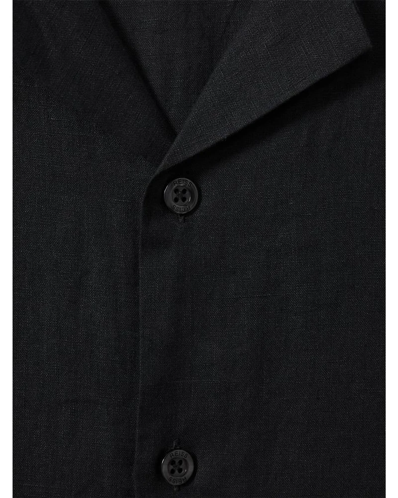 Beldi Oversized Textured Camp Shirt