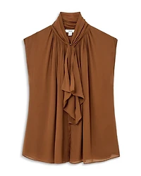 Lucy Ruffle Sleeveless Top