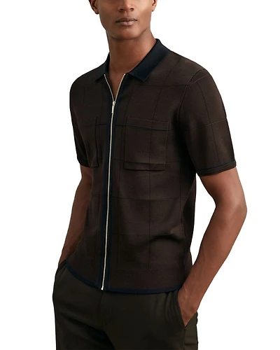 Baxter Zip Front Short Sleeve Shirt