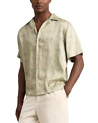 Reiss Waver Printed Camp Shirt
