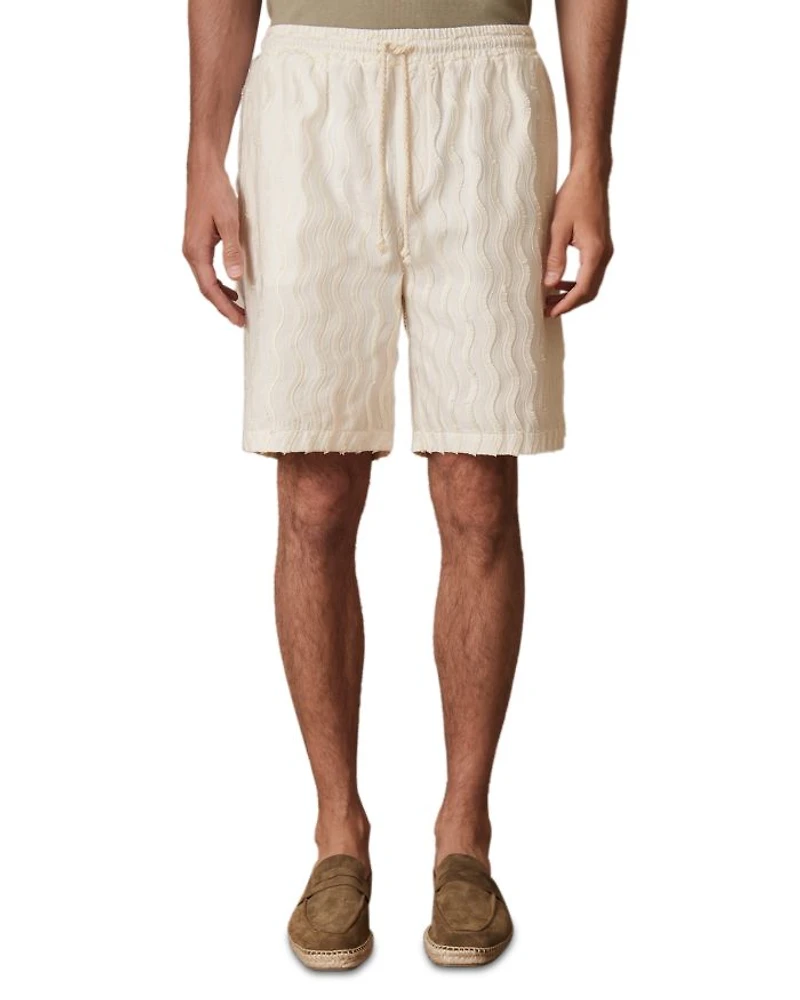 Wave Texture Drawstring 8.3" Shorts
