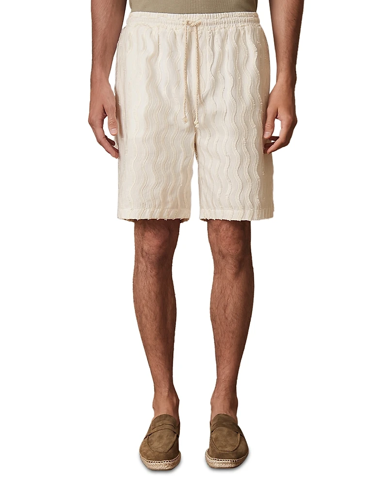 Reiss Wave Texture Drawstring 8.3 Shorts