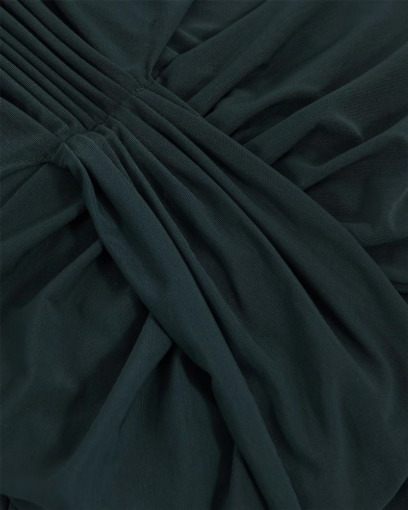 Daniella Sleeveless Ruched Maxi Dress