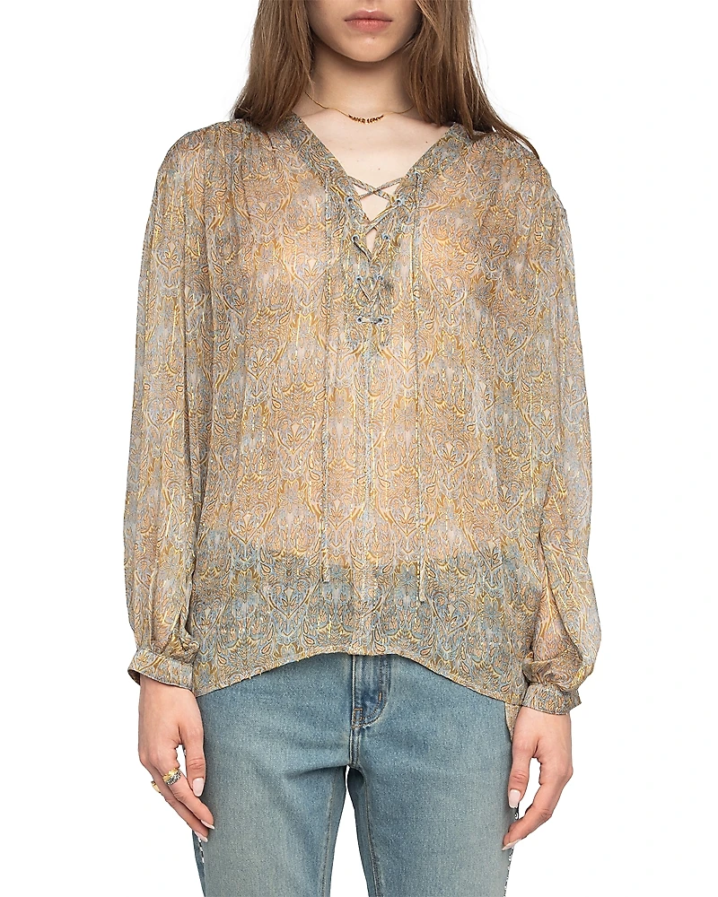 Zadig & Voltaire Tamela Mousseline Paisley Blouse