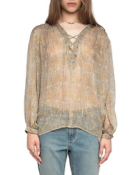 Zadig & Voltaire Tamela Mousseline Paisley Blouse