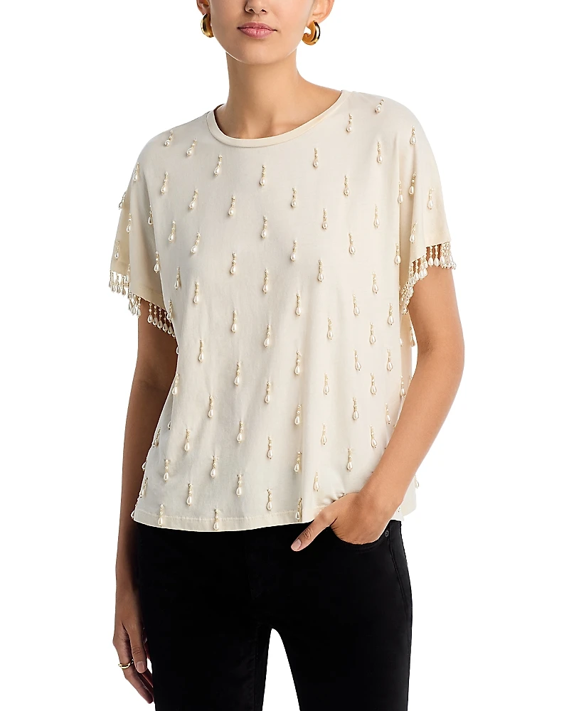 Kobi Halperin Carmel Beaded Knit Sweater