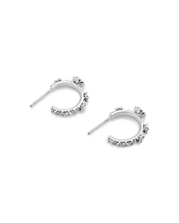 Signature Tea Rose Huggie Hoop Earrings