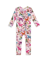 Posh Peanut Girls' Watercolor Butterfly Convertible One Piece - Baby