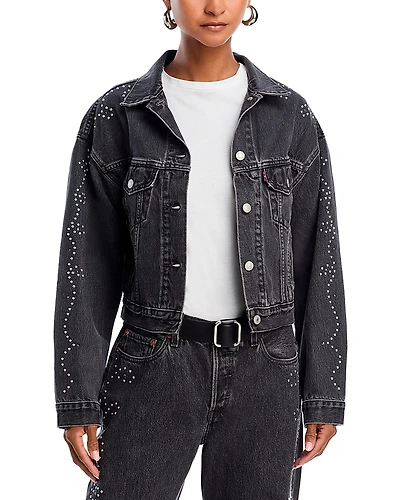 Levi's Shrunken '90s Studded Denim Jacket