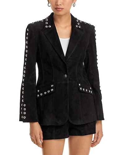 Cinq a Sept Studded Suede Milly Jacket