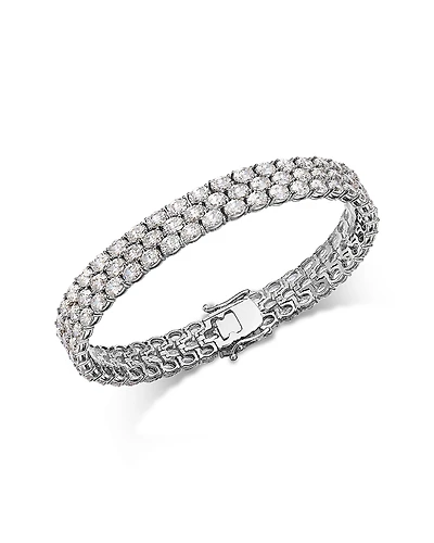 Bloomingdale's Fine Collection Certified Lab Grown Diamond Multirow Bracelet