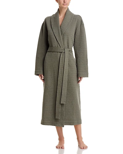 Hudson Park Collection Text Chevron Robe