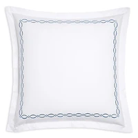Matouk Brando Embroidered Percale Sham, Euro - Exclusive