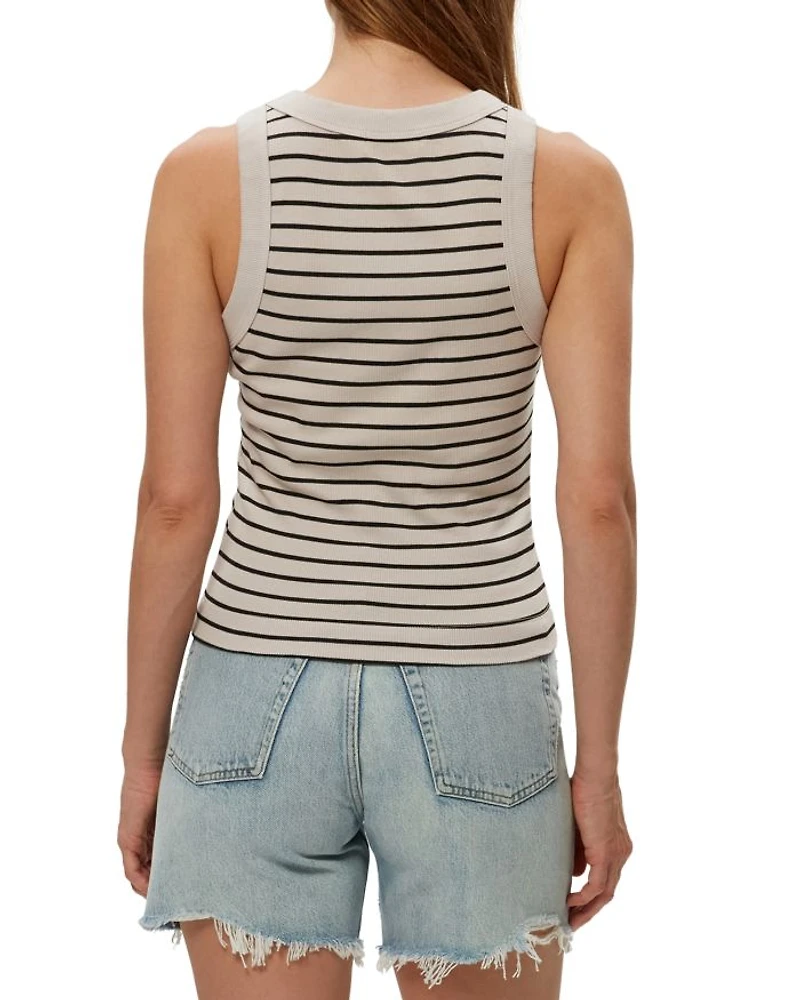 Gina Stripe Ultra Rib Tank