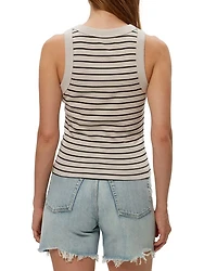 Gina Stripe Ultra Rib Tank