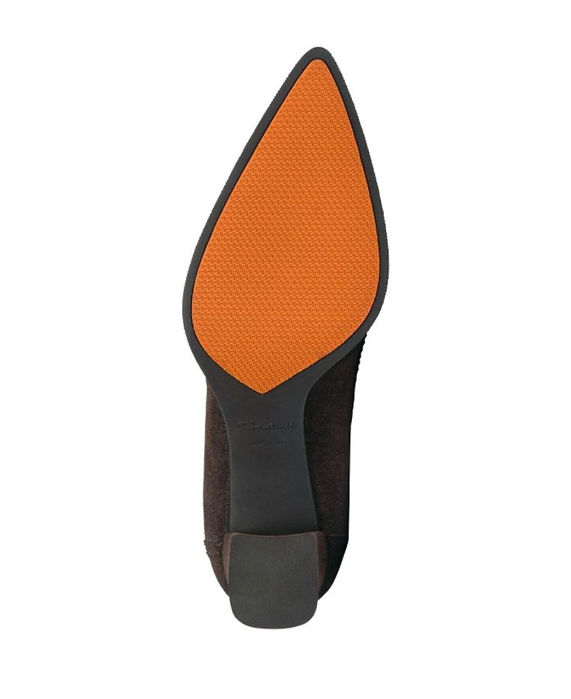Women's Suede Mid-Heel Pump