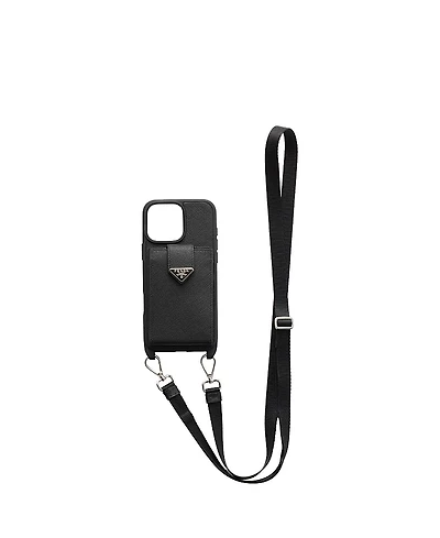 Prada Saffiano Leather Case for Iphone 16 Pro Max