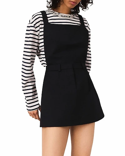 Maje Pinafore Strap Dress