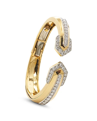 David Webb Diamond Park Avenue Arrow Cuff Bracelet