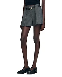 Sandro Pleated Shorts