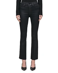 DL1961 Bridget Boot High Rise Instasculpt Coated Ankle Jeans