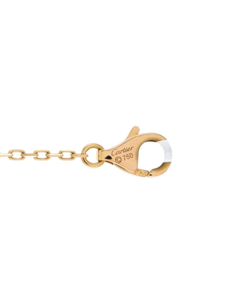 Small Cartier D'Amour Pendant Necklace 18K Rose Gold with Diamond