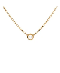 Small Cartier D'Amour Pendant Necklace 18K Gold and Diamond
