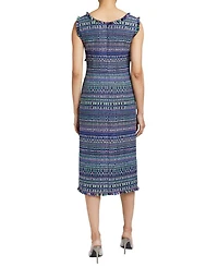 Faye A Line Sleeveless Modern Tweed Sheath Dress