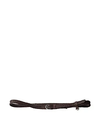 Narrow Braided Leather Belt