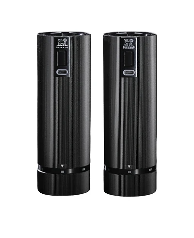 Peugeot Night Line Electric Duo u'Select Pepper Mill and Zirlion Salt Mill Set, 6