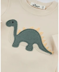 Boys' Dino Forest Applique 2-Piece Top and Pant Set - Baby