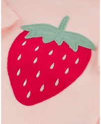 Girls' Strawberry Berry Applique Two Piece Set - Baby
