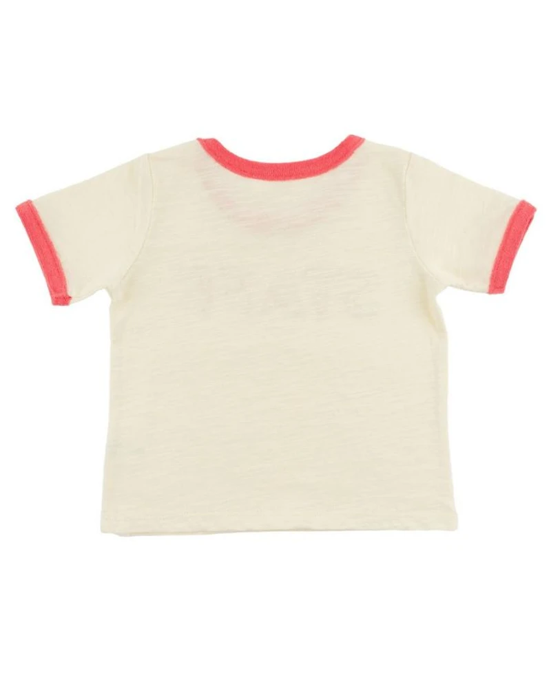 Unisex "STAFF" Applique Billie Slub Ringer Tee - Baby