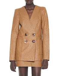 As by Df Nadine Upcycled Leather Blazer