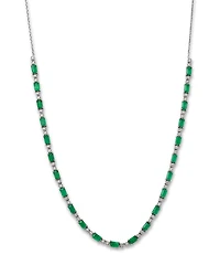 Bloomingdale's Fine Collection Emerald or Sapphire & Diamond Collar Necklace
