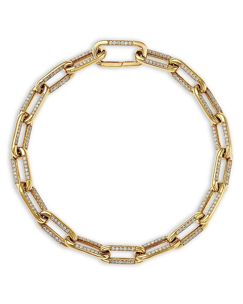 Bloomingdale's Fine Collection Diamond Open Link Bracelet