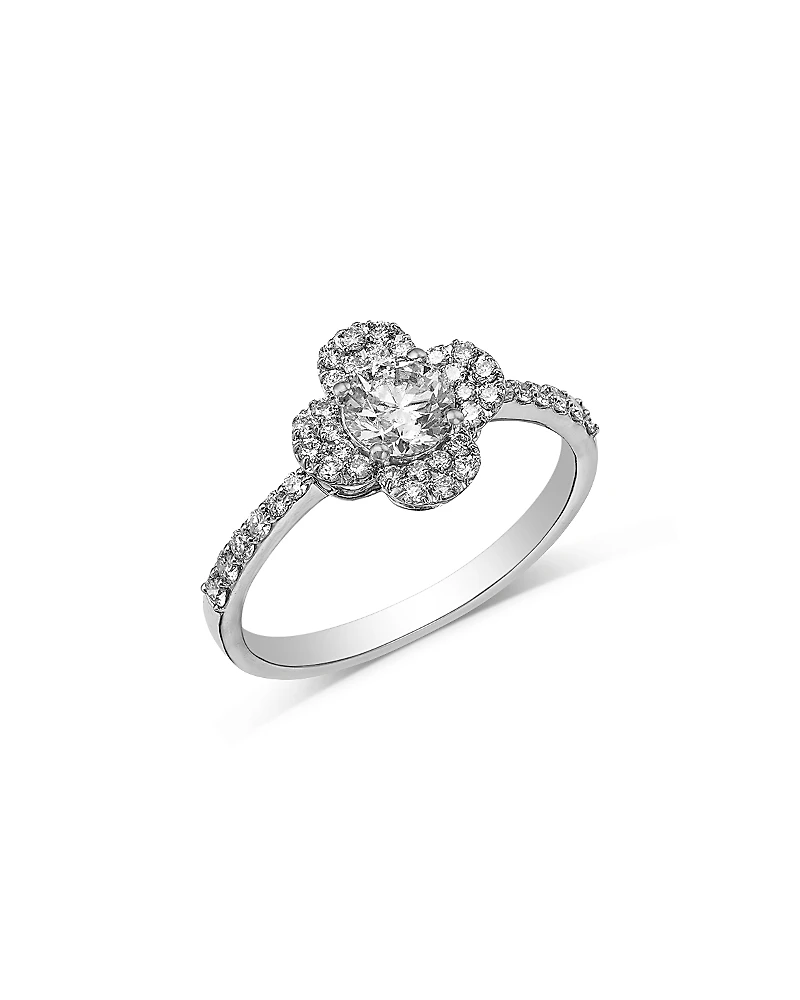 Bloomingdale's Fine Collection Diamond Clover Ring