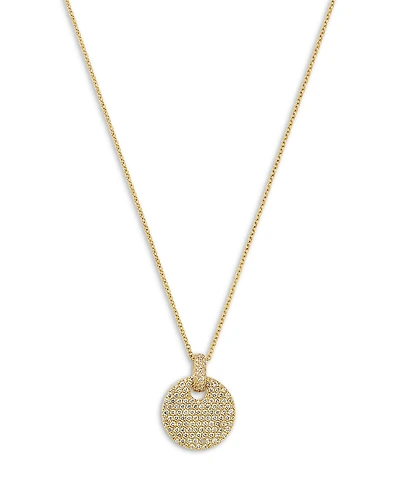 Bloomingdale's Fine Collection Pave Diamond Disc Pendant Necklace