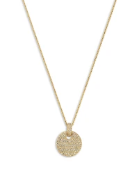 Bloomingdale's Fine Collection Pave Diamond Disc Pendant Necklace